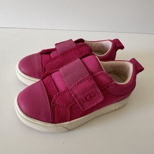 UGG Toddler Girls Rennon Low Sneaker Hot Pink Raspberry Sorbet Size 8